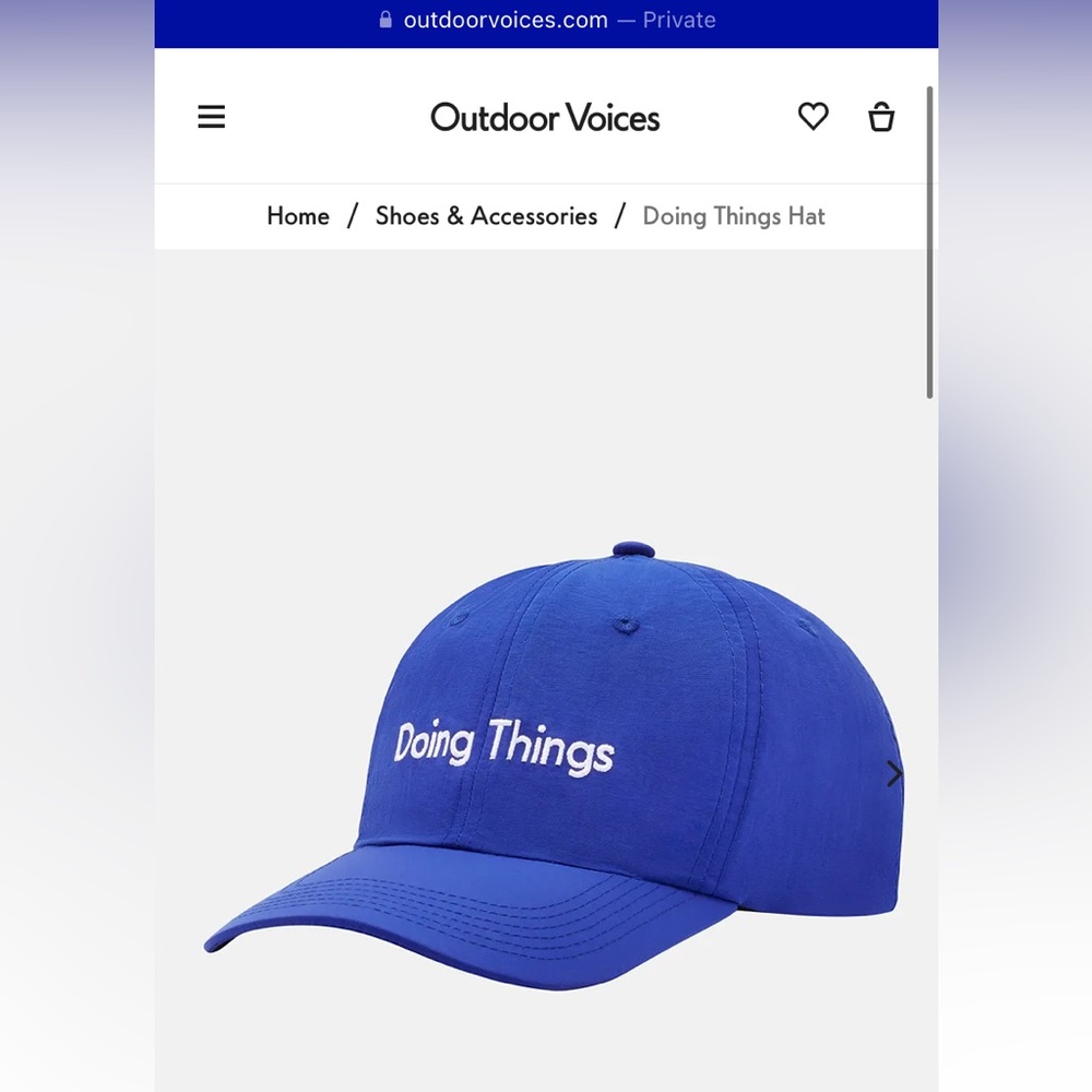 Outdoor Voices Doing Things Hat